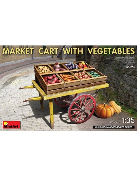 Market Cart with Vegetables, 1/35 - MiniArt 35623