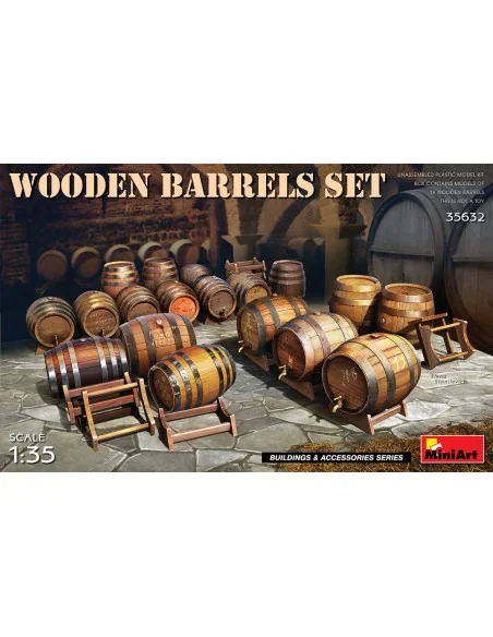 Wooden Barrels, 1/35 - MiniArt 35632