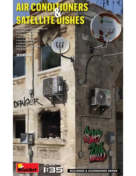 Air Conditioners & Satellite Dishes, 1/35 - MiniArt 35638