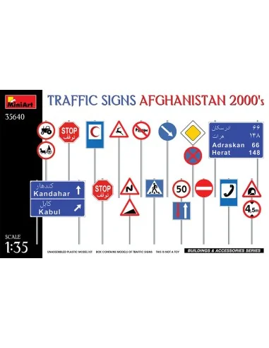 Traffic Signs. Afghanistan 2000's, 1/35 - MiniArt 35640