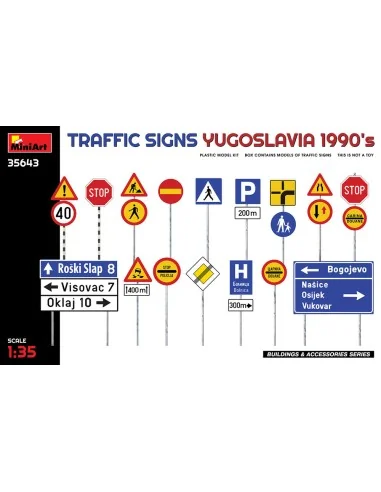 Traffic Signs. Yugoslavia 1990's, 1/35 - MiniArt 35643