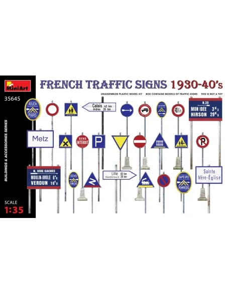 French Traffic Signs 1930-40’s, 1/35 - MiniArt 35645