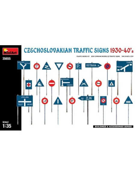 Czechoslovakian Traffic Signs 1930-40’s, 1/35 - MiniArt 35655