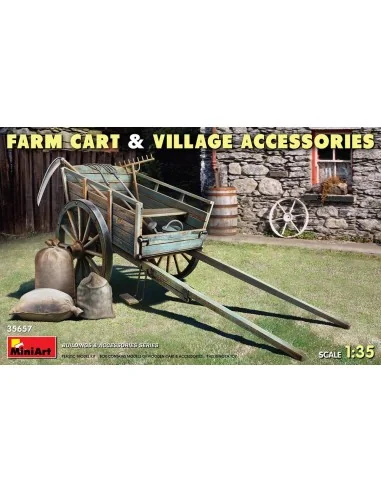 Farm Cart with Village Accessories, 1/35 - MiniArt 35657