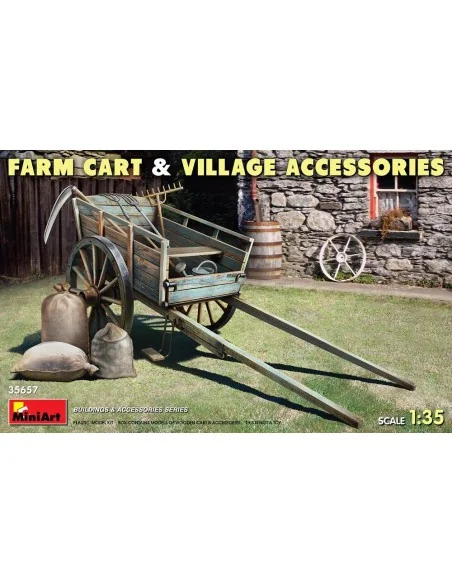 Farm Cart with Village Accessories, 1/35 - MiniArt 35657