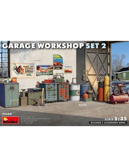Garage Workshop Set 2, 1/35 - MiniArt 35668