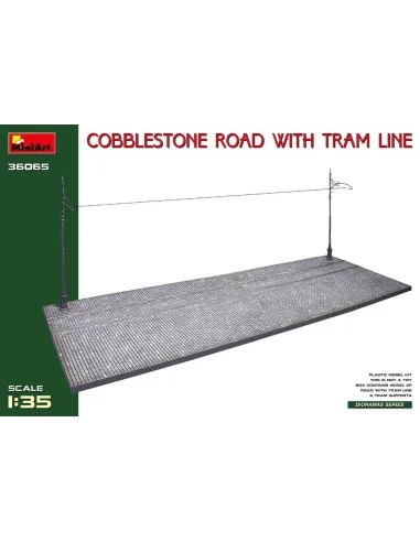 [NO_DESC] Cobblestone Road w/Tram Line (Injection Mold), 1/35 - Min...