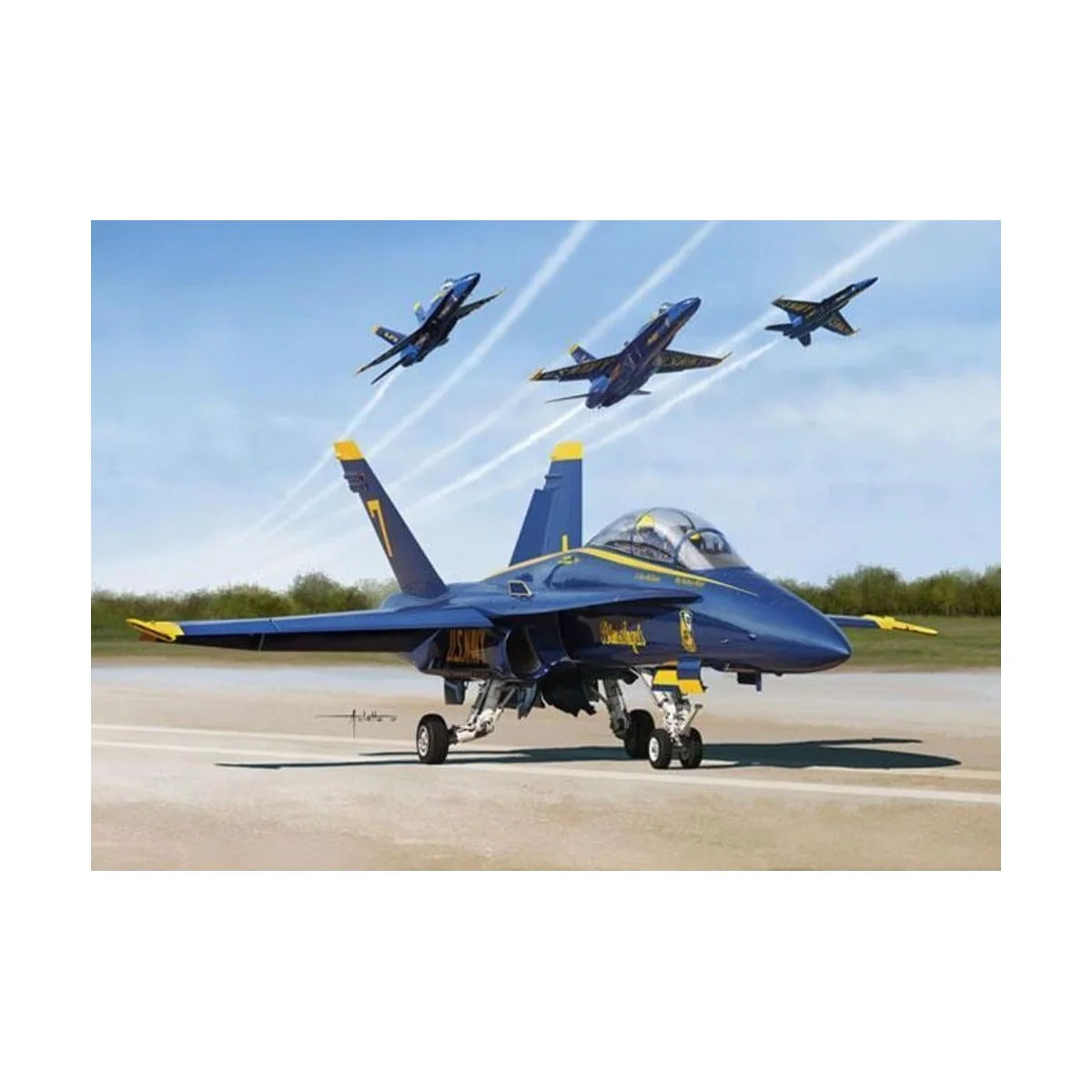 USN BLUE ANGLE 2017 F/A-18A/B/C/D - KINETIC K48073