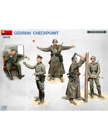 German Checkpoint. 3t Cargo Truck 3, 6-36S & Kfz.1 Type 170VK w/ Fe...