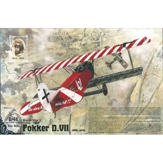 Fokker D.VII (OAW built, early), 1/48 - Roden 420 Fokker D.VII (OAW built, early), 1/48 - Roden 420
