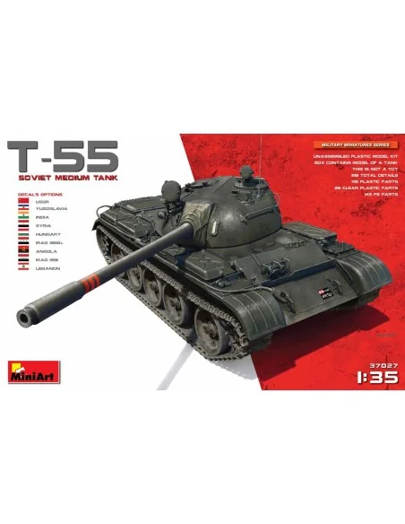 T-55 Soviet Medium Tank, 1/35 - MiniArt 37027