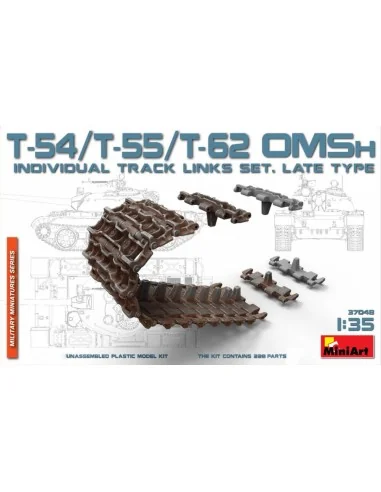 T-54/T-55/T-62 OMSh Ind.Track Links Set.LateType, 1/35 - MiniArt 37048