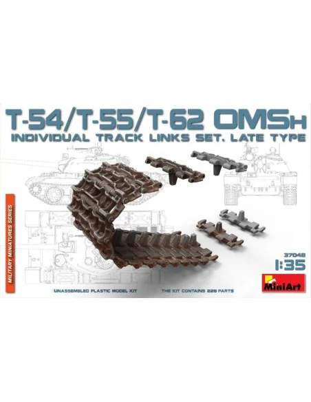 T-54/T-55/T-62 OMSh Ind.Track Links Set.LateType, 1/35 - MiniArt 37048