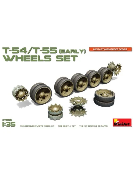 T-54/T-55(Early) Wheels Set, 1/35 - MiniArt 37056