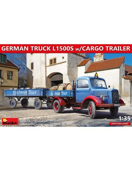 [NO_DESC] German Truck L1500S W/Cargo Trailer, 1/35 - MiniArt 38023