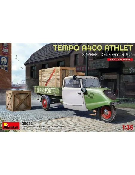 Tempo A400 Athlet 3-Wheel Delivery Truck, 1/35 - MiniArt 38032