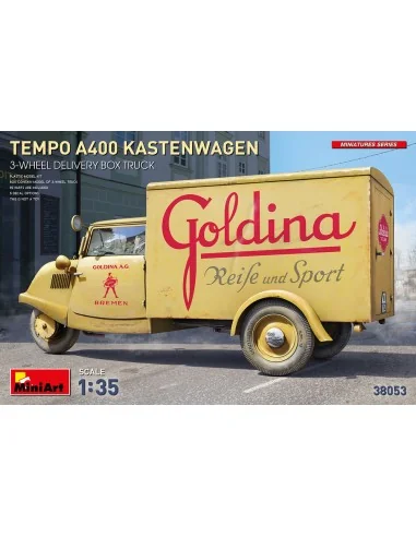 Tempo A400 Kastenwagen 3-Wheel Delivery Box Truck, 1/35 - MiniArt 3...