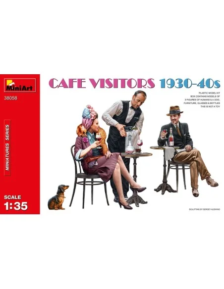 Cafe Visitors 1930-40s, 1/35 - MiniArt 38058