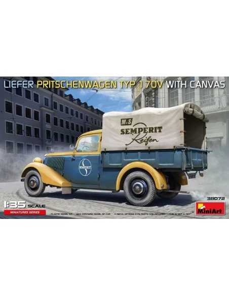 Liefer Pritschenwagen Typ 170V with Canvas, 1/35 - MiniArt 38072
