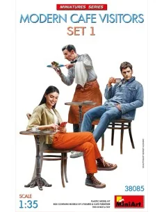 Modern Cafe Visitors Set 1, 1/35 - MiniArt 38085