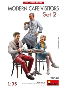 Modern Cafe Visitors Set 2, 1/35 - MiniArt 38090