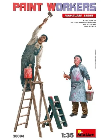 Paint Workers with Accessories, 1/35 - MiniArt 38094