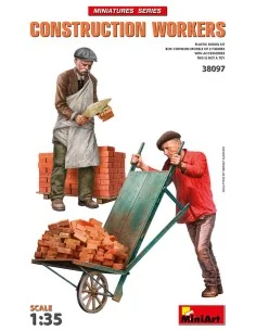 Construction Workers with Accessories, 1/35 - MiniArt 38097