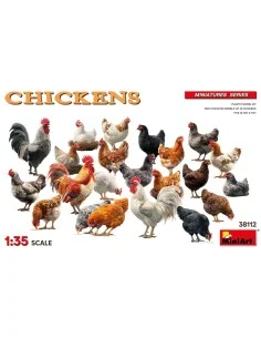 Chickens, 1/35 - MiniArt 38112