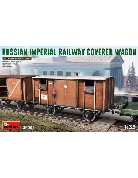 Russian Imperial Railway Covered Wagon, 1/35 - MiniArt 39002