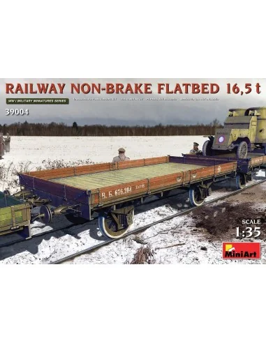 [NO_DESC] Railway Non-brake Flatbed 16, 5 t, 1/35 - MiniArt 39004