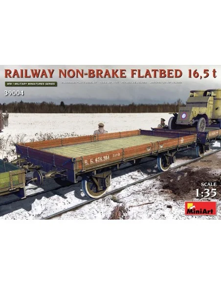 Railway Non-brake Flatbed 16, 5 t, 1/35 - MiniArt 39004