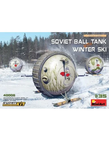 Soviet Ball Tank with Winter Ski. Interior Kit, 1/35 - MiniArt 40008