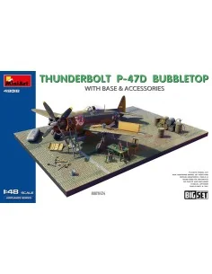 Thunderbolt P-47D Bubbletop w/Base & Accessories. Big Set, 1/48 - M...