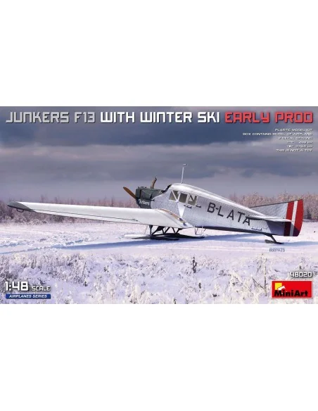 Junkers F13 with Winter Ski. Early Prod, 1/48 - MiniArt 48020