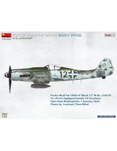 Focke-Wulf Fw 190D-9 Early Prod. JG 54 Grünherz Basic Kit., 1/48 - ...