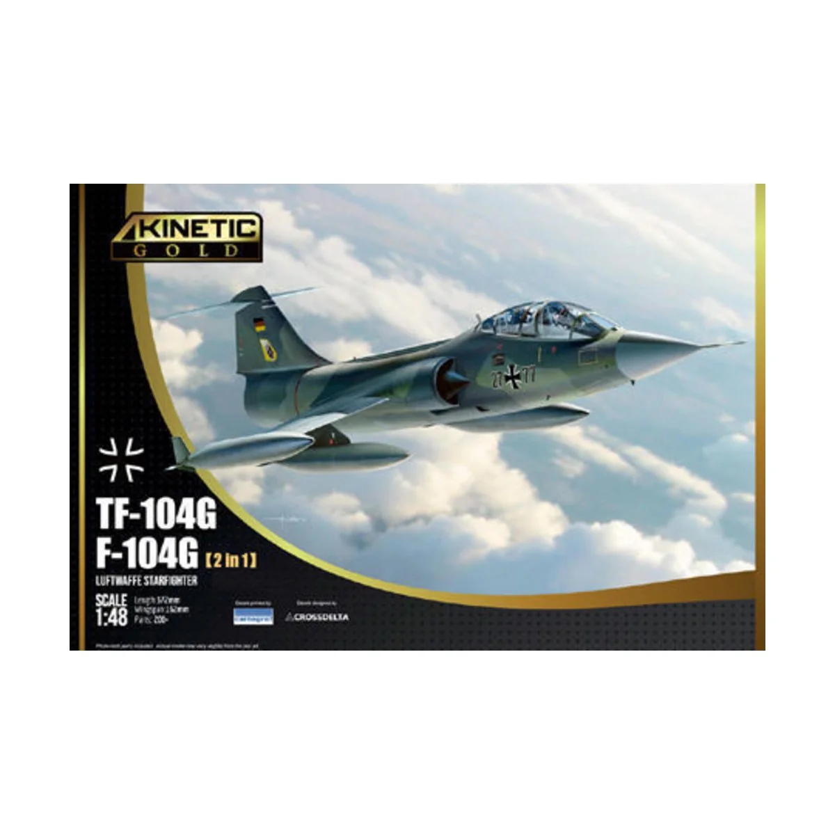 TF-104G GERMAN AIRFORCE, 1/48 - KINETIC K48089