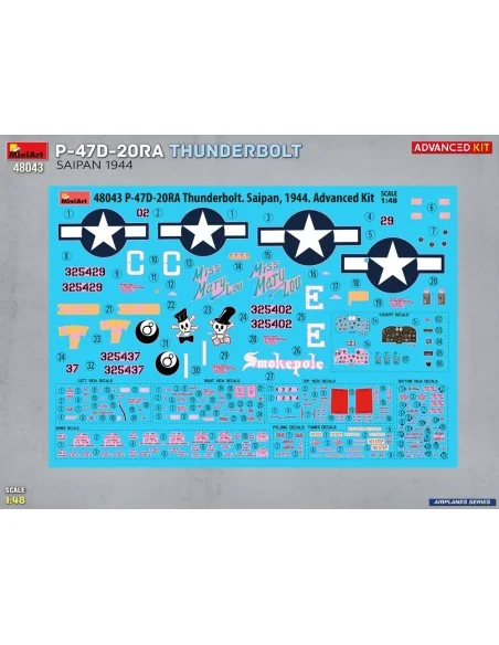 P-47D-20RA Thunderbolt. Saipan, 1944. Advanced Kit, 1/48 - MiniArt ...