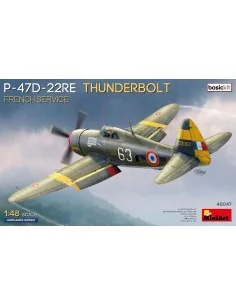 P-47D-22RE Thunderbolt. French Service. Basic Kit, 1/48 - MiniArt 4...