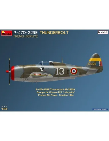 P-47D-22RE Thunderbolt. French Service. Basic Kit, 1/48 - MiniArt 4...