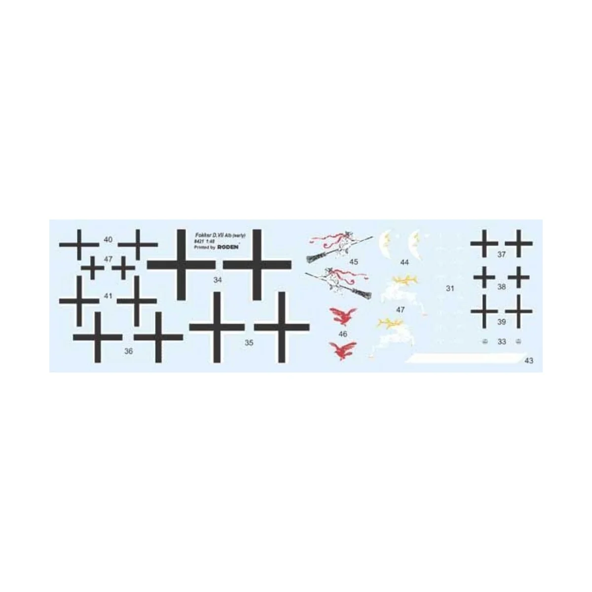 Fokker D.VII (Albatros built, early) Carl Degelow, 1/48 - Roden 421