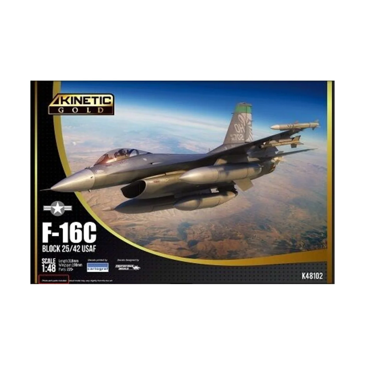 F-16C BLK 25 USAF - KINETIC K48102