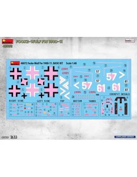 Focke-Wulf Fw 190D-11. Basic Kit, 1/48 - MiniArt 48072