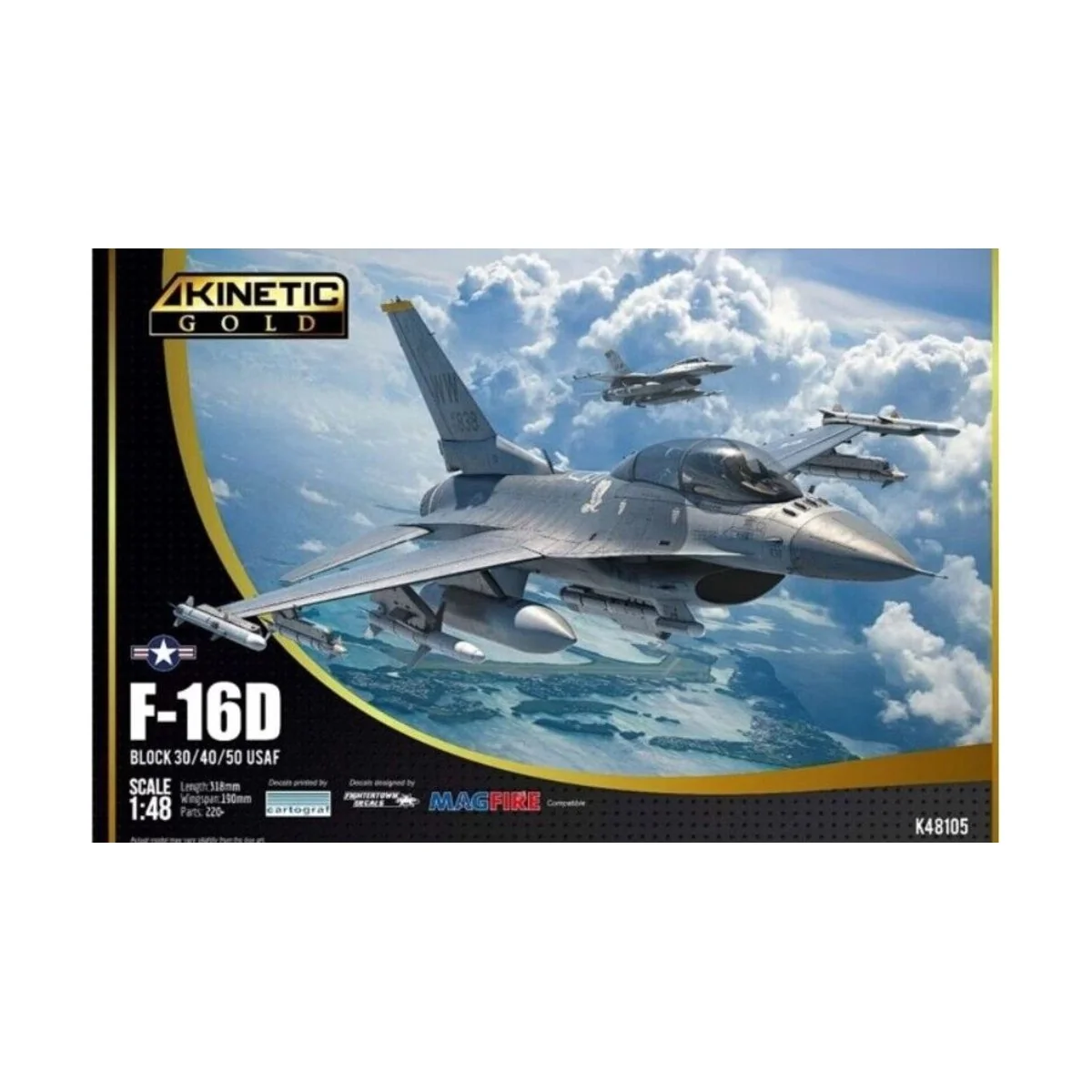 F-16D BLOCK 30/40/50 USAF - KINETIC K48105