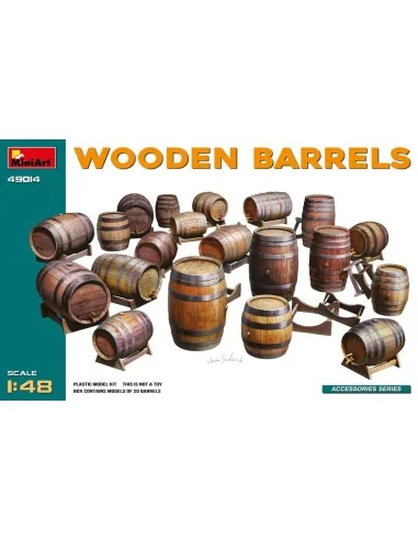 Wooden Barrels, 1/48 - MiniArt 49014