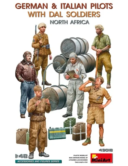 German & Italian Pilots w/DAL Soldiers. North Africa, 1/48 - MiniAr...