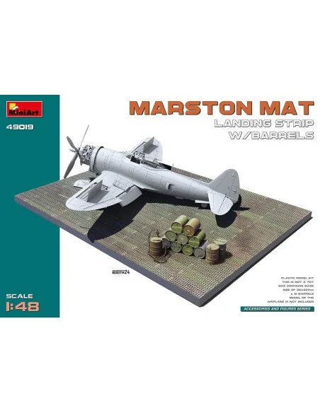 Marston Mat Landing Strip w/Barrels, 1/48 - MiniArt 49019