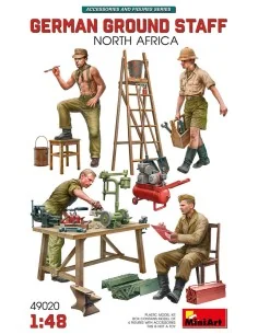 German Ground Staff w/Accessories. North Africa, 1/48 - MiniArt 49020