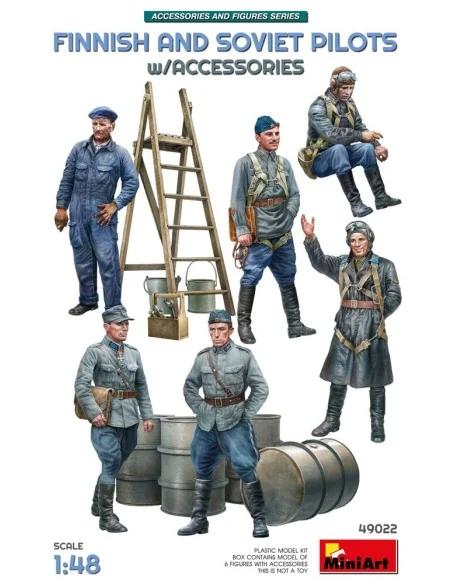 Finnish and Soviet Pilots, 1/48 - MiniArt 49022