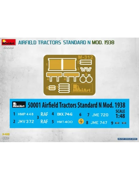 Airfield Tractors Standard N Mod. 1938, 1/48 - MiniArt 50001
