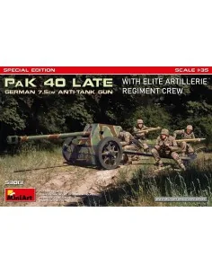 [NO_DESC] German 7.5cm PaK 40 Late w/Elite Artillerie Regiment Crew...